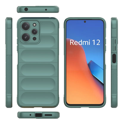 Xiaomi Redmi 12 4G Magic Shield TPU + Flannel Phone Case: Durable, Non-toxic, Easy Access, Stylish Design