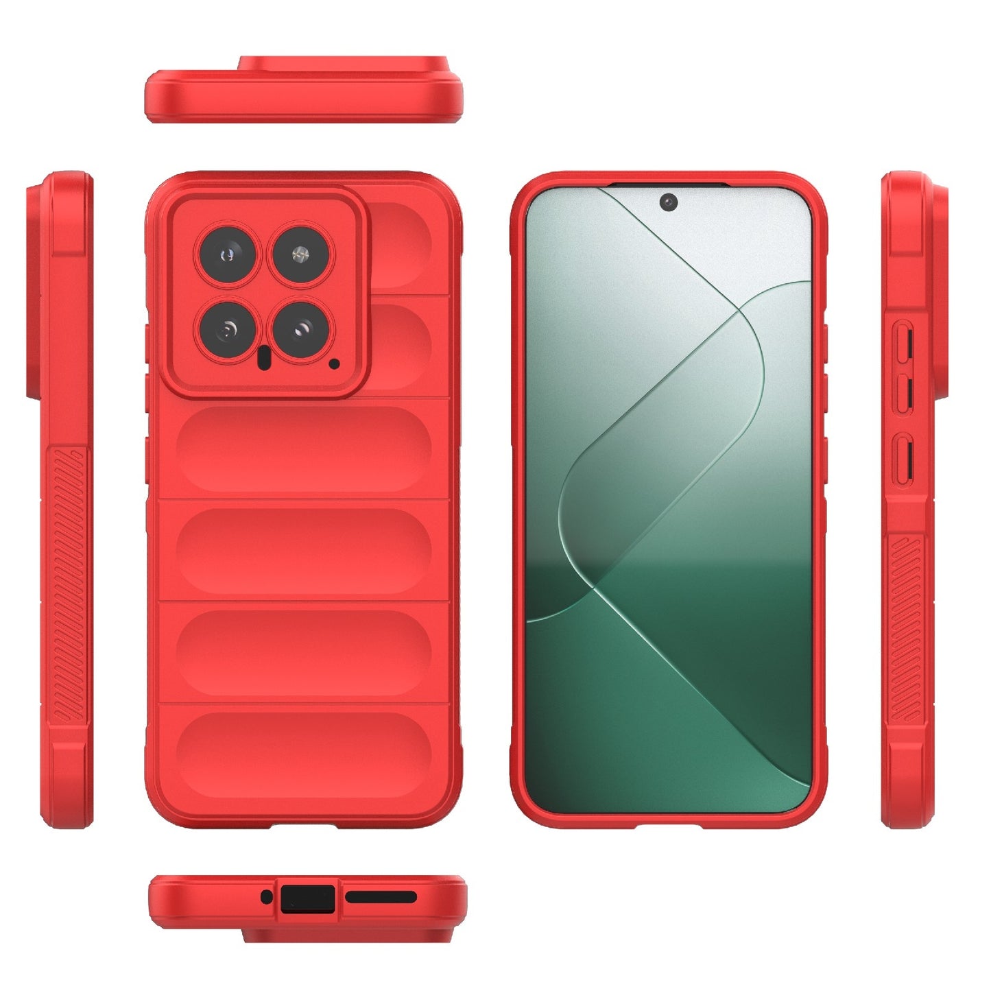 Xiaomi 14 5G Magic Shield TPU + Flannel Phone Case: Durable, Non-toxic, Easy Access, Stylish Design