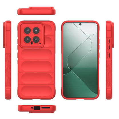 Xiaomi 14 5G Magic Shield TPU + Flannel Phone Case: Durable, Non-toxic, Easy Access, Stylish Design