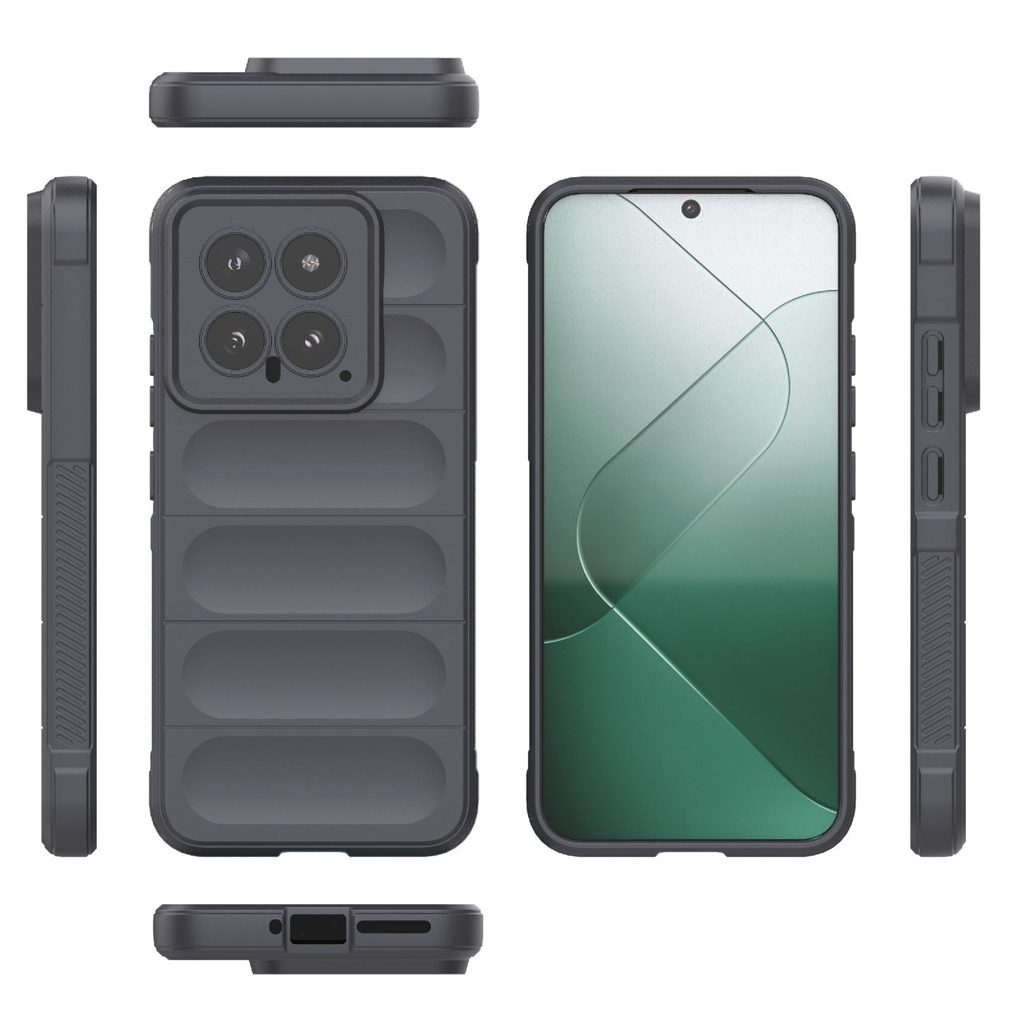 Xiaomi 14 5G Magic Shield TPU + Flannel Phone Case: Durable, Non-toxic, Easy Access, Stylish Design