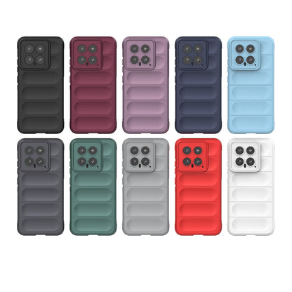 Xiaomi 14 5G Magic Shield TPU + Flannel Phone Case: Durable, Non-toxic, Easy Access, Stylish Design