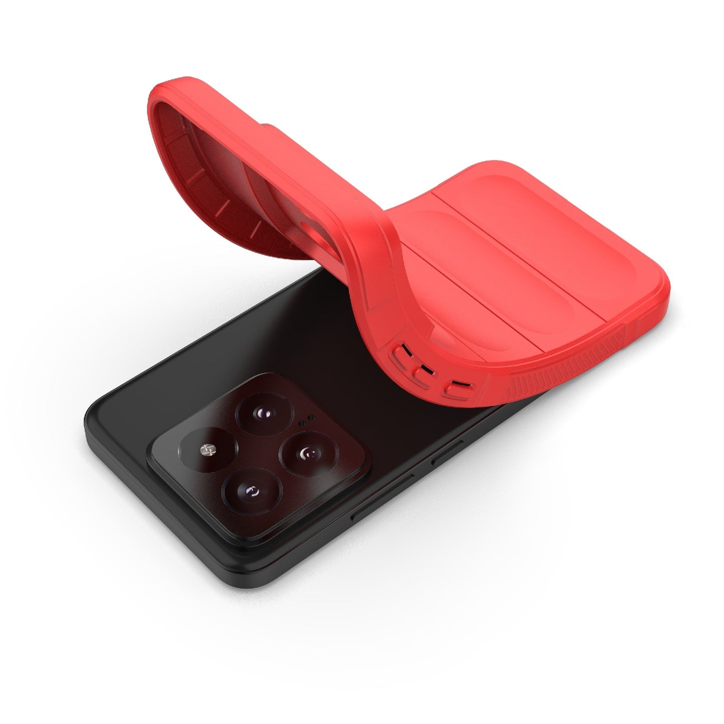 Xiaomi 14 5G Magic Shield TPU + Flannel Phone Case: Durable, Non-toxic, Easy Access, Stylish Design