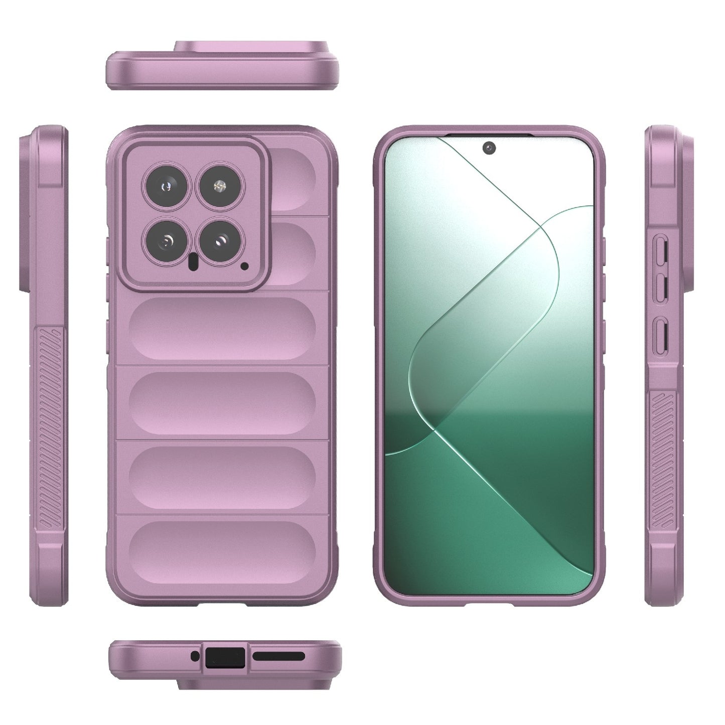 Xiaomi 14 5G Magic Shield TPU + Flannel Phone Case: Durable, Non-toxic, Easy Access, Stylish Design