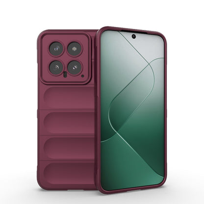 Xiaomi 14 5G Magic Shield TPU + Flannel Phone Case: Durable, Non-toxic, Easy Access, Stylish Design