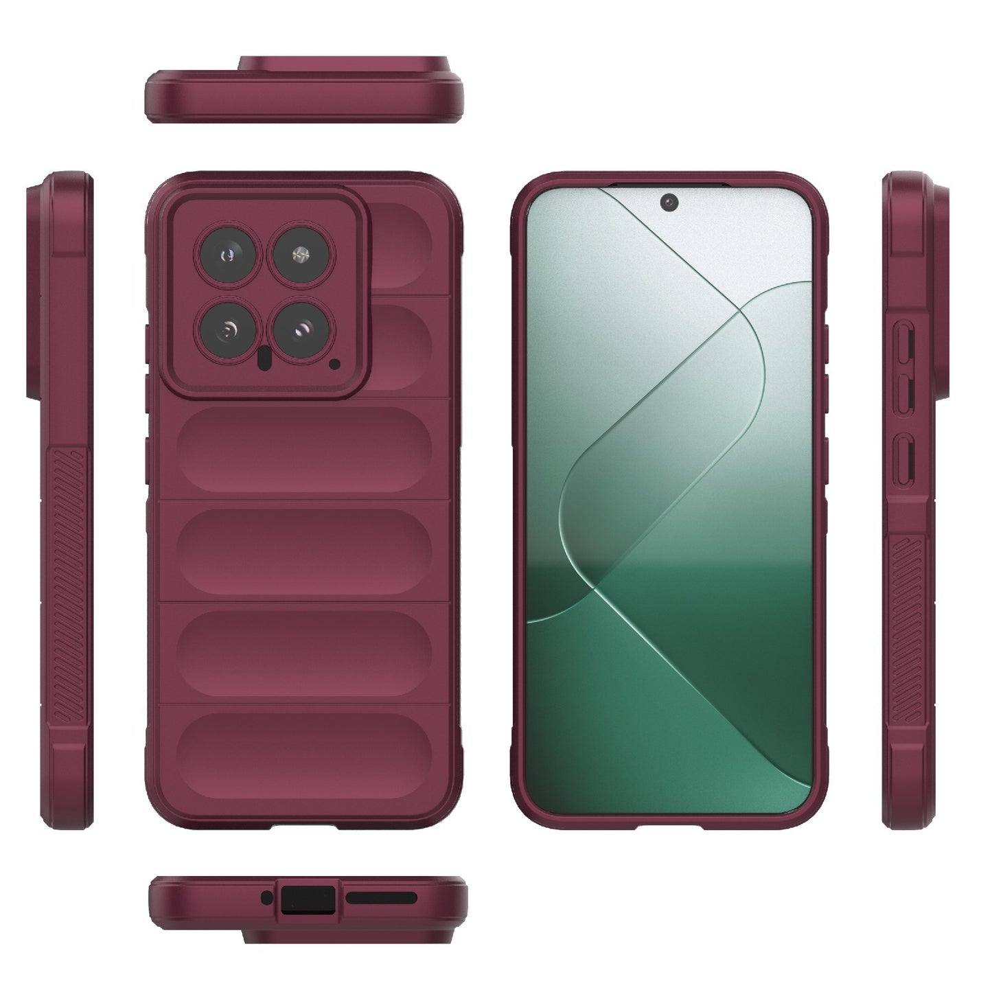 Xiaomi 14 5G Magic Shield TPU + Flannel Phone Case: Durable, Non-toxic, Easy Access, Stylish Design