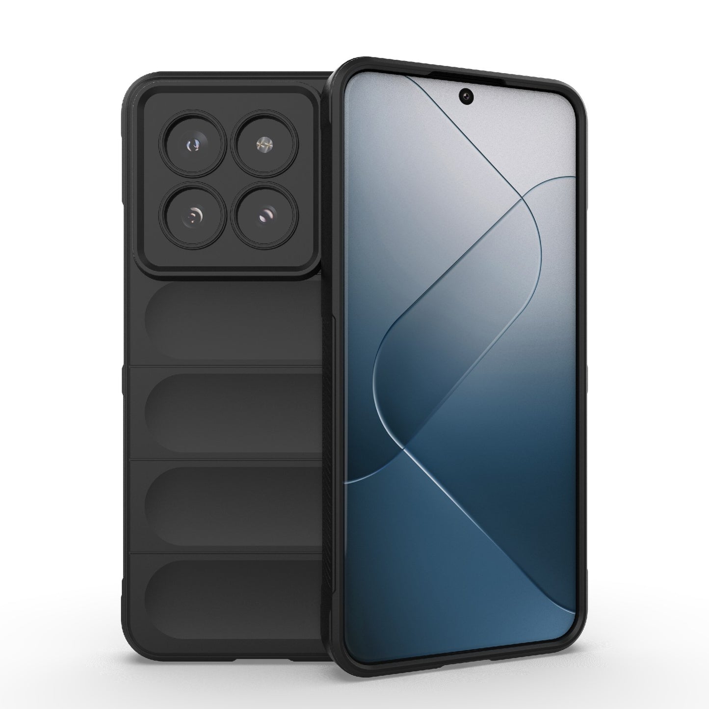 Xiaomi 14 Pro 5G Magic Shield TPU + Flannel Phone Case: Durable, Non-toxic, Easy Access, Stylish Design