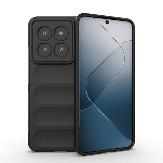 Xiaomi 14 Pro 5G Magic Shield TPU + Flannel Phone Case: Durable, Non-toxic, Easy Access, Stylish Design