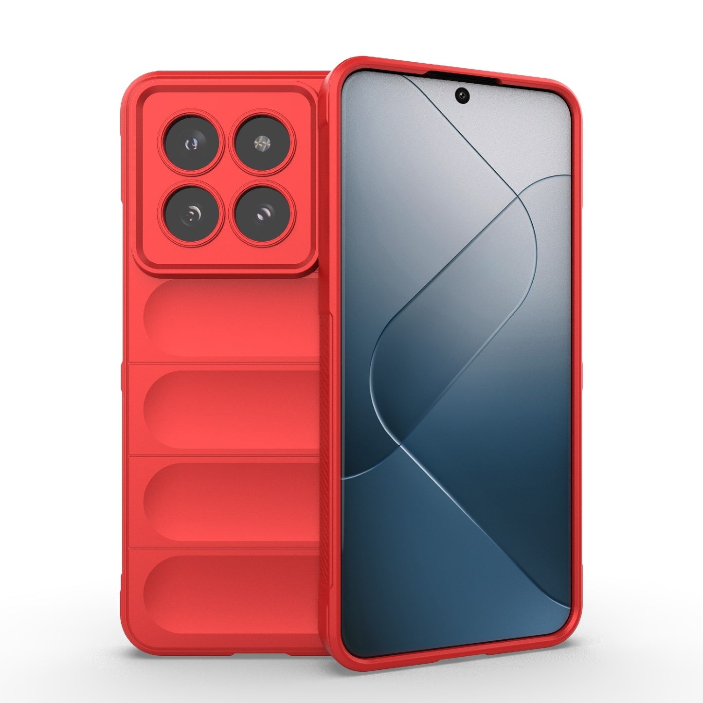 Xiaomi 14 Pro 5G Magic Shield TPU + Flannel Phone Case: Durable, Non-toxic, Easy Access, Stylish Design