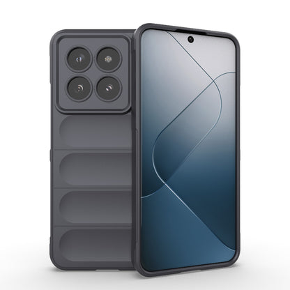 Xiaomi 14 Pro 5G Magic Shield TPU + Flannel Phone Case: Durable, Non-toxic, Easy Access, Stylish Design
