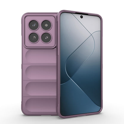 Xiaomi 14 Pro 5G Magic Shield TPU + Flannel Phone Case: Durable, Non-toxic, Easy Access, Stylish Design