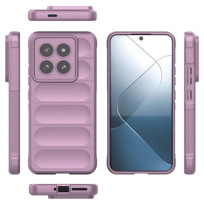 Xiaomi 14 Pro 5G Magic Shield TPU + Flannel Phone Case: Durable, Non-toxic, Easy Access, Stylish Design