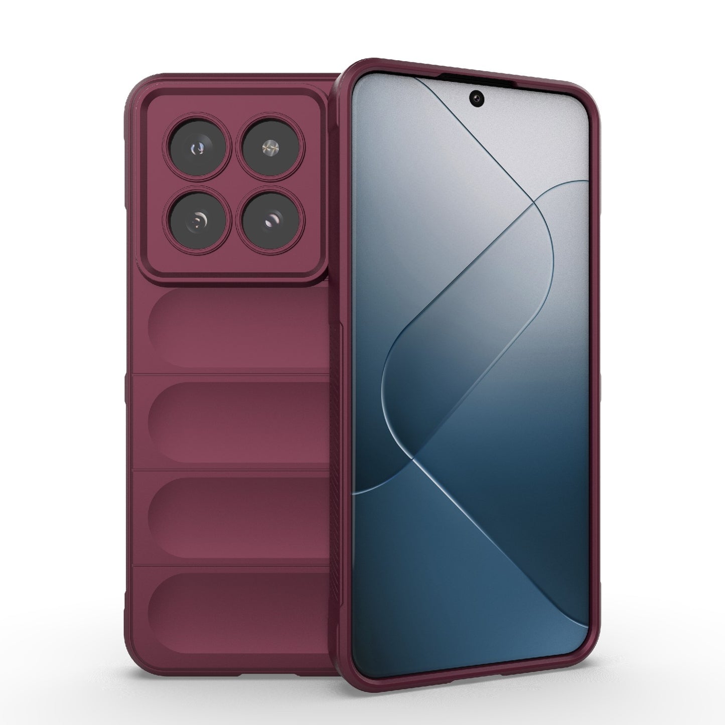 Xiaomi 14 Pro 5G Magic Shield TPU + Flannel Phone Case: Durable, Non-toxic, Easy Access, Stylish Design