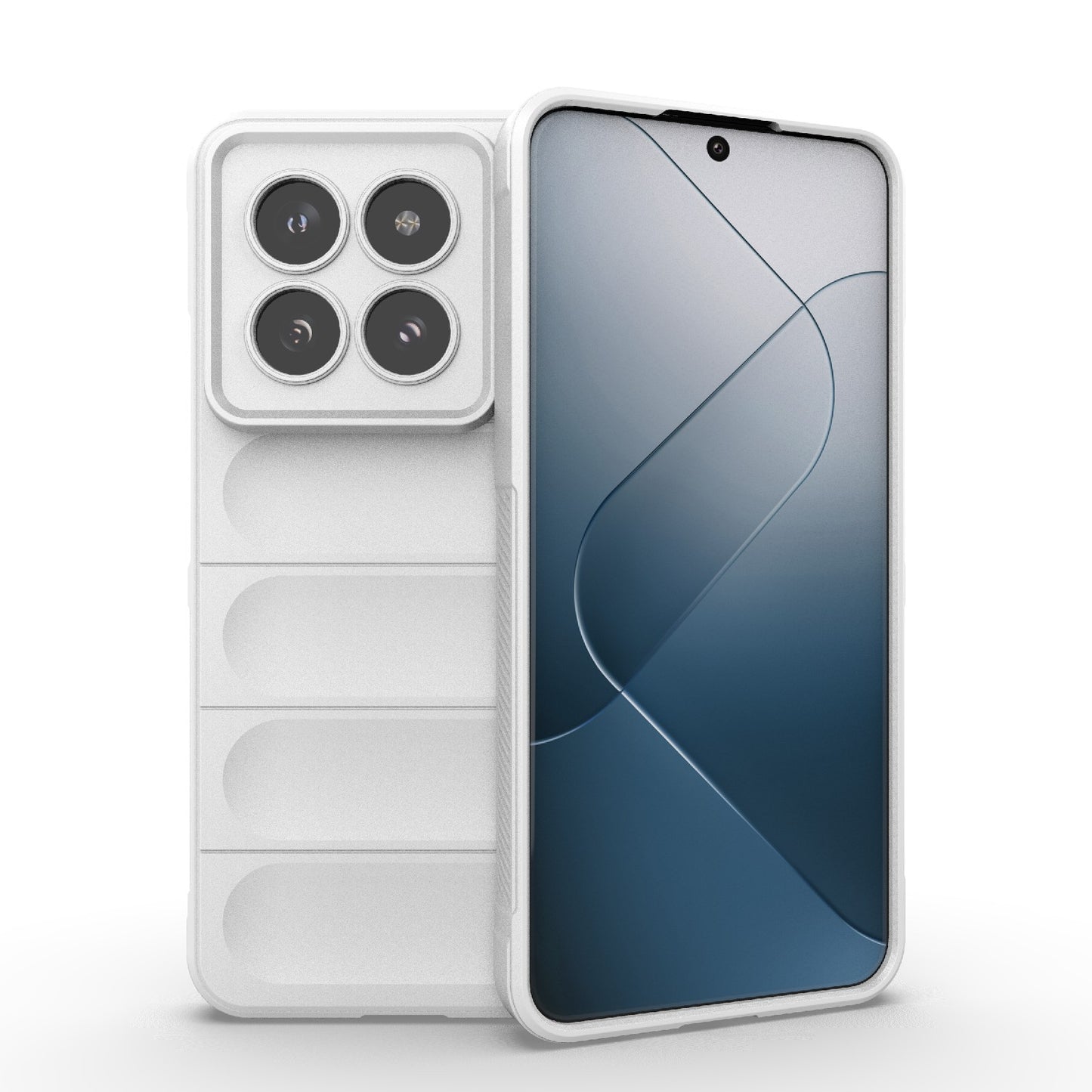Xiaomi 14 Pro 5G Magic Shield TPU + Flannel Phone Case: Durable, Non-toxic, Easy Access, Stylish Design