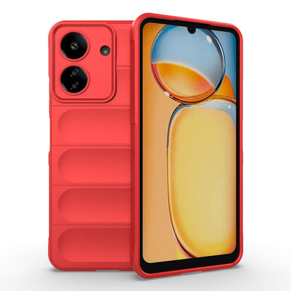 Xiaomi Redmi 13C 4G Global Magic Shield TPU + Flannel Phone Case: Durable, Non-toxic, Easy Access, Stylish Design
