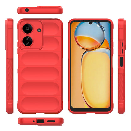 Xiaomi Redmi 13C 4G Global Magic Shield TPU + Flannel Phone Case: Durable, Non-toxic, Easy Access, Stylish Design