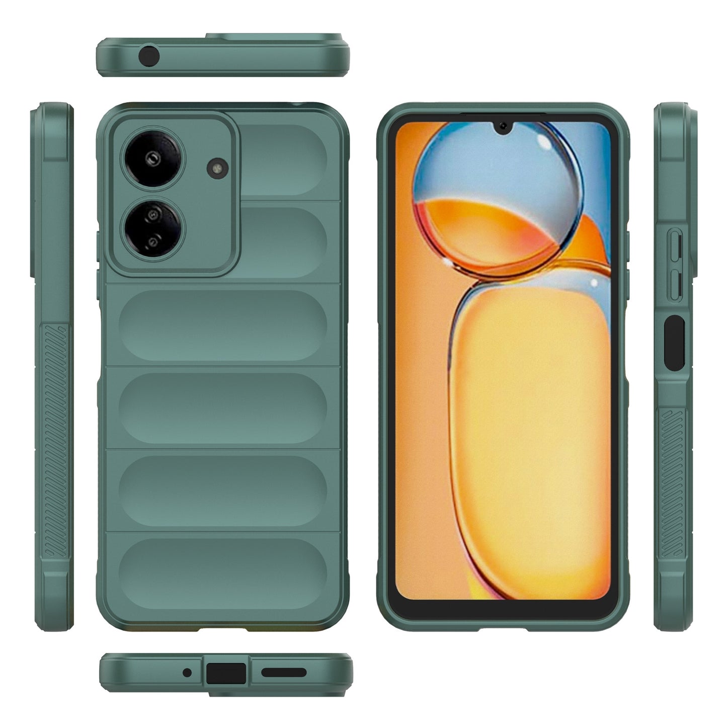 Xiaomi Redmi 13C 4G Global Magic Shield TPU + Flannel Phone Case: Durable, Non-toxic, Easy Access, Stylish Design