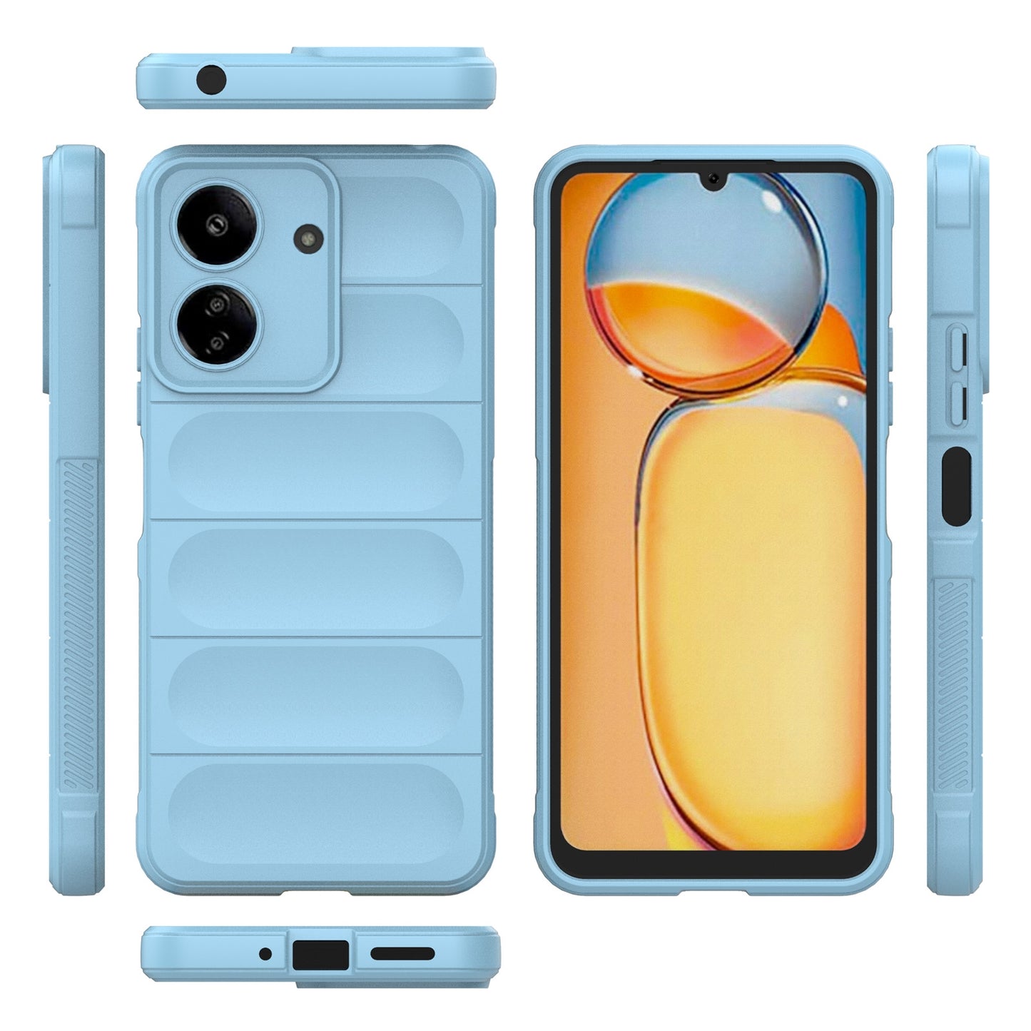 Xiaomi Redmi 13C 4G Global Magic Shield TPU + Flannel Phone Case: Durable, Non-toxic, Easy Access, Stylish Design