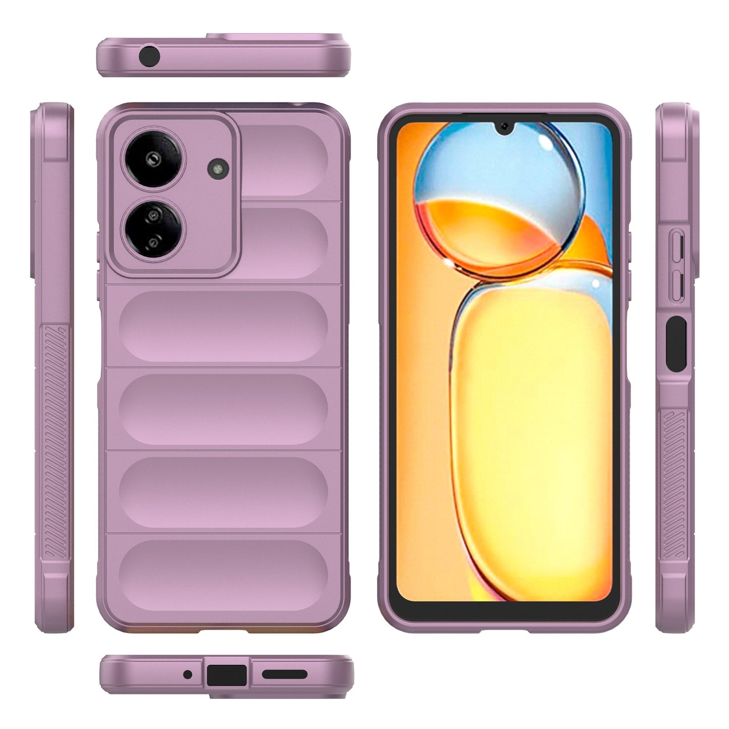 Xiaomi Redmi 13C 4G Global Magic Shield TPU + Flannel Phone Case: Durable, Non-toxic, Easy Access, Stylish Design