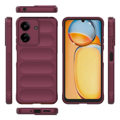 Xiaomi Redmi 13C 4G Global Magic Shield TPU + Flannel Phone Case: Durable, Non-toxic, Easy Access, Stylish Design