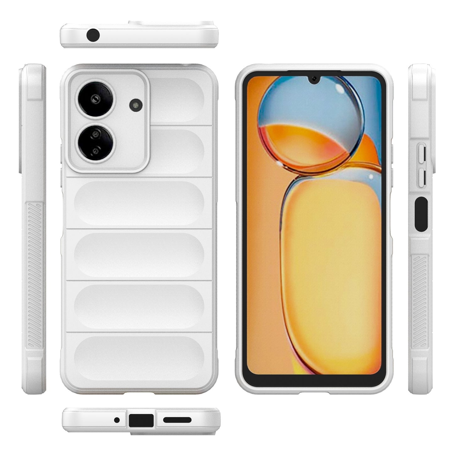 Xiaomi Redmi 13C 4G Global Magic Shield TPU + Flannel Phone Case: Durable, Non-toxic, Easy Access, Stylish Design