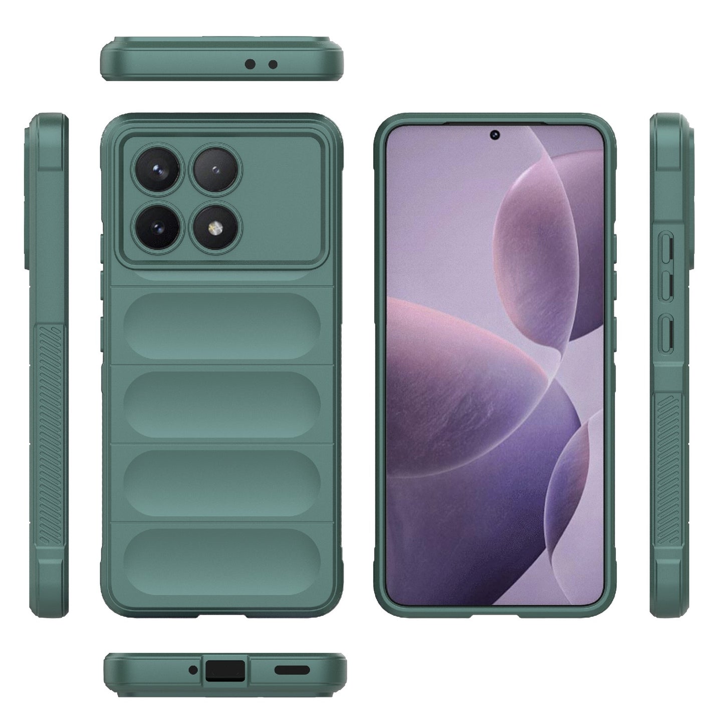 Xiaomi Redmi K70 Magic Shield TPU + Flannel Phone Case: Durable, Non-toxic, Easy Access, Stylish Design