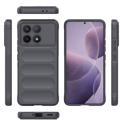 Xiaomi Redmi K70 Magic Shield TPU + Flannel Phone Case: Durable, Non-toxic, Easy Access, Stylish Design