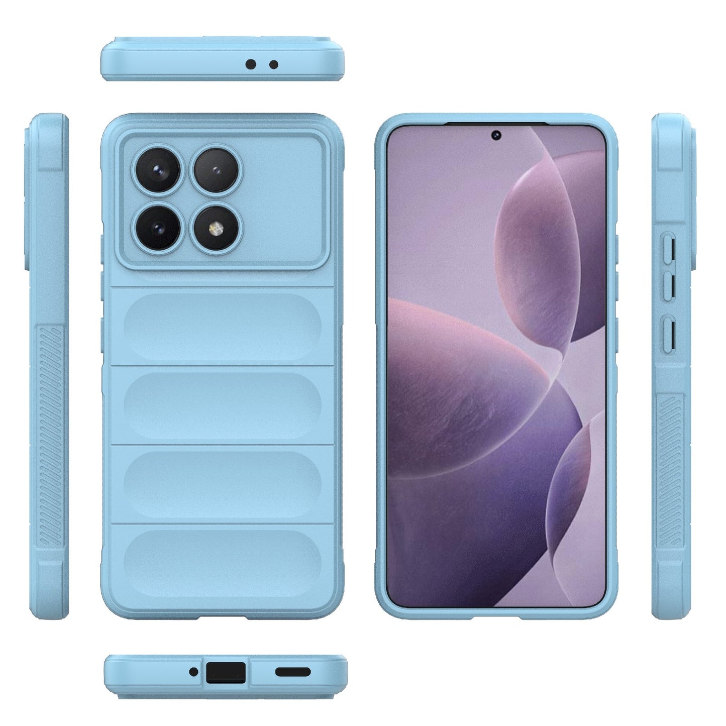 Xiaomi Redmi K70 Pro 5G Magic Shield TPU + Flannel Phone Case: Durable, Non-toxic, Easy Access, Stylish Design