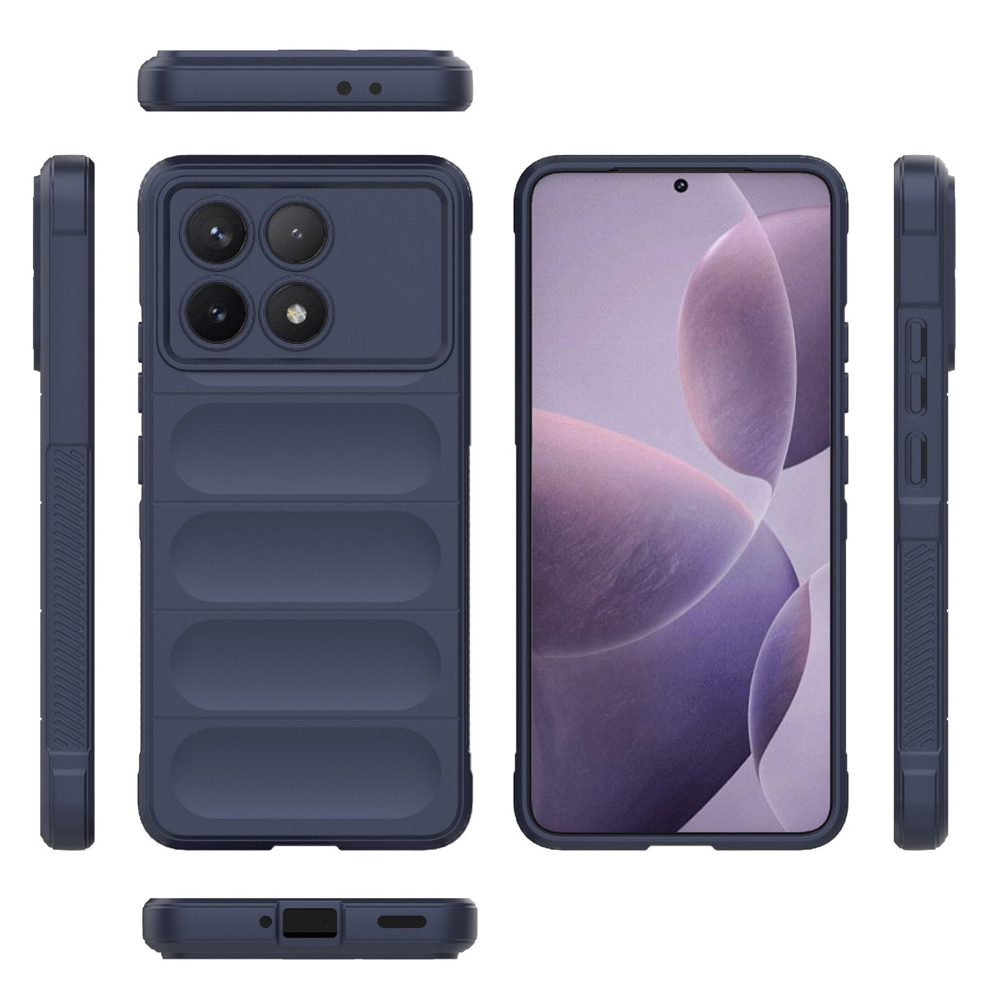 Xiaomi Redmi K70 Pro 5G Magic Shield TPU + Flannel Phone Case: Durable, Non-toxic, Easy Access, Stylish Design