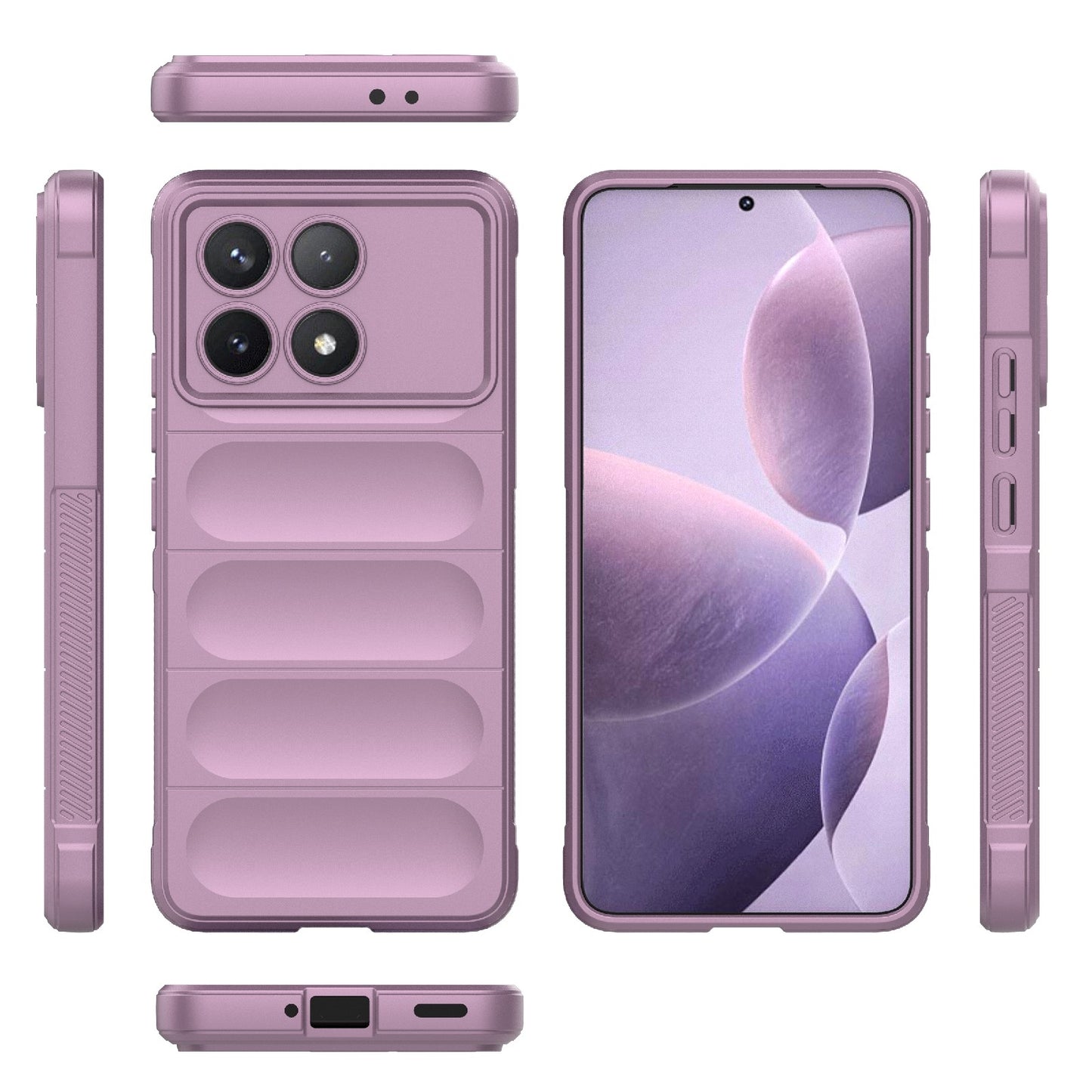 Xiaomi Redmi K70 Pro 5G Magic Shield TPU + Flannel Phone Case: Durable, Non-toxic, Easy Access, Stylish Design