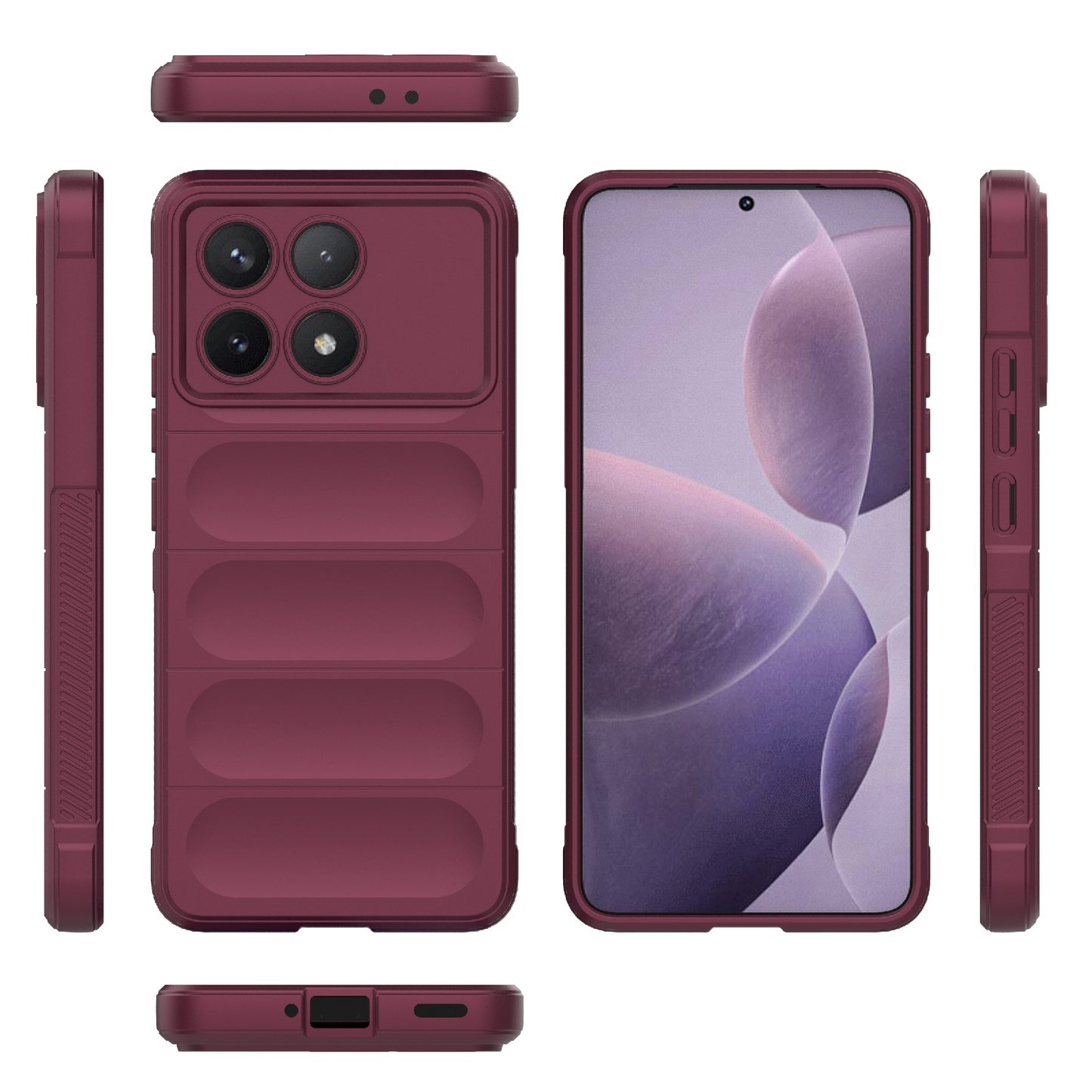 Xiaomi Redmi K70 Magic Shield TPU + Flannel Phone Case: Durable, Non-toxic, Easy Access, Stylish Design