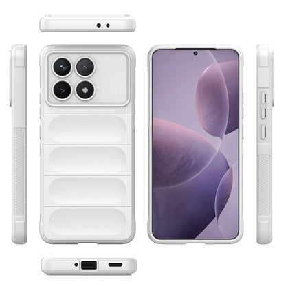 Xiaomi Redmi K70 Magic Shield TPU + Flannel Phone Case: Durable, Non-toxic, Easy Access, Stylish Design