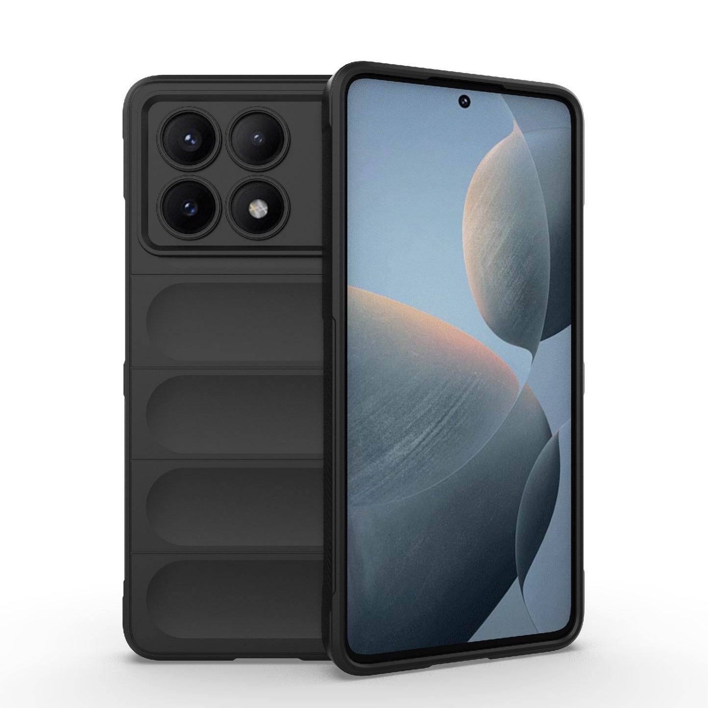 Xiaomi Redmi K70E 5G Magic Shield TPU + Flannel Phone Case: Durable, Non-toxic, Easy Access, Stylish Design