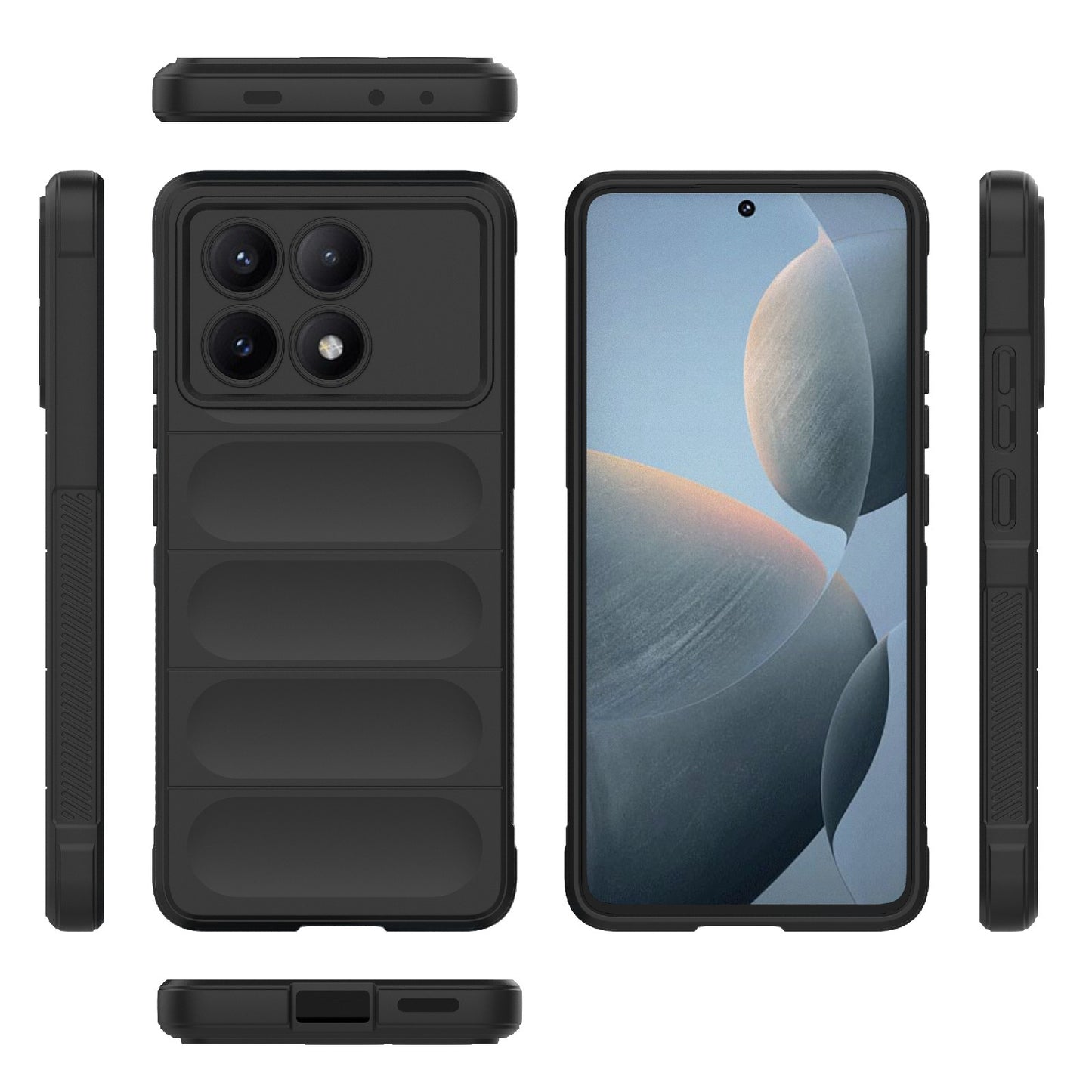Xiaomi Redmi K70E 5G Magic Shield TPU + Flannel Phone Case: Durable, Non-toxic, Easy Access, Stylish Design