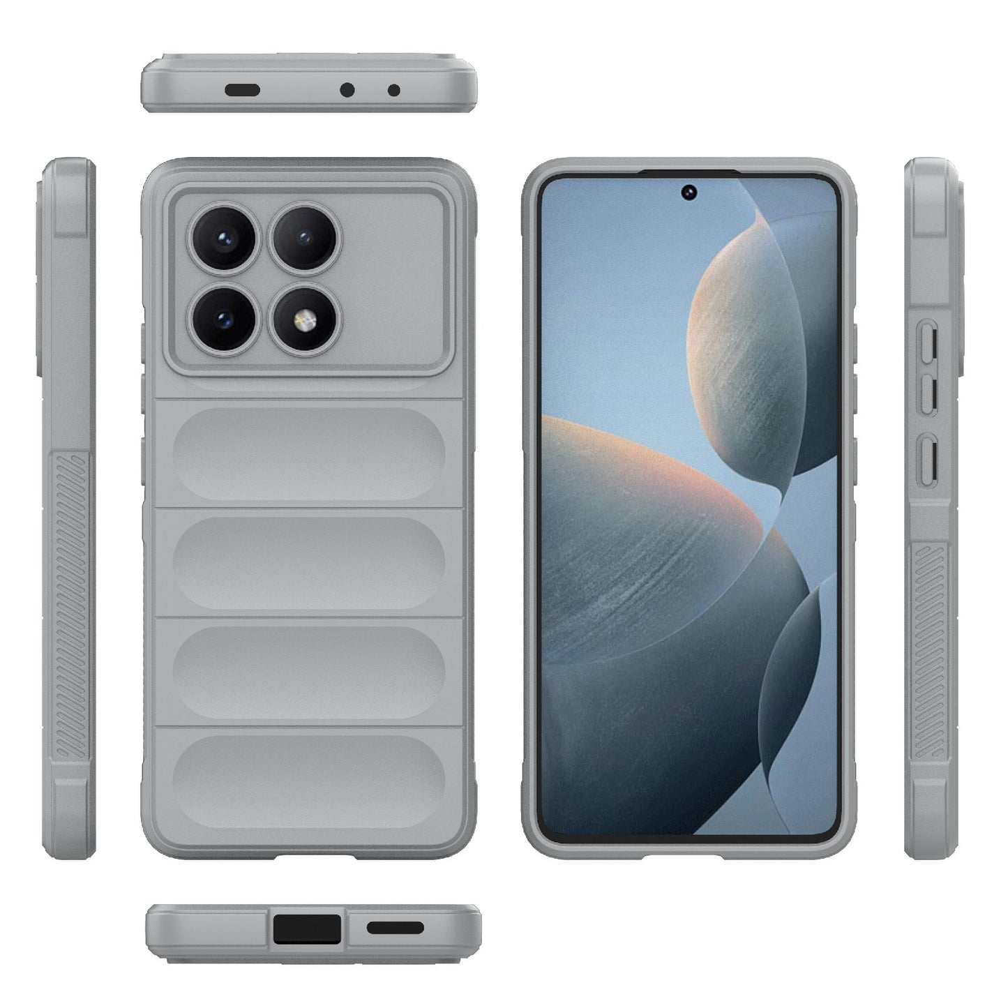 Xiaomi Redmi K70E 5G Magic Shield TPU + Flannel Phone Case: Durable, Non-toxic, Easy Access, Stylish Design