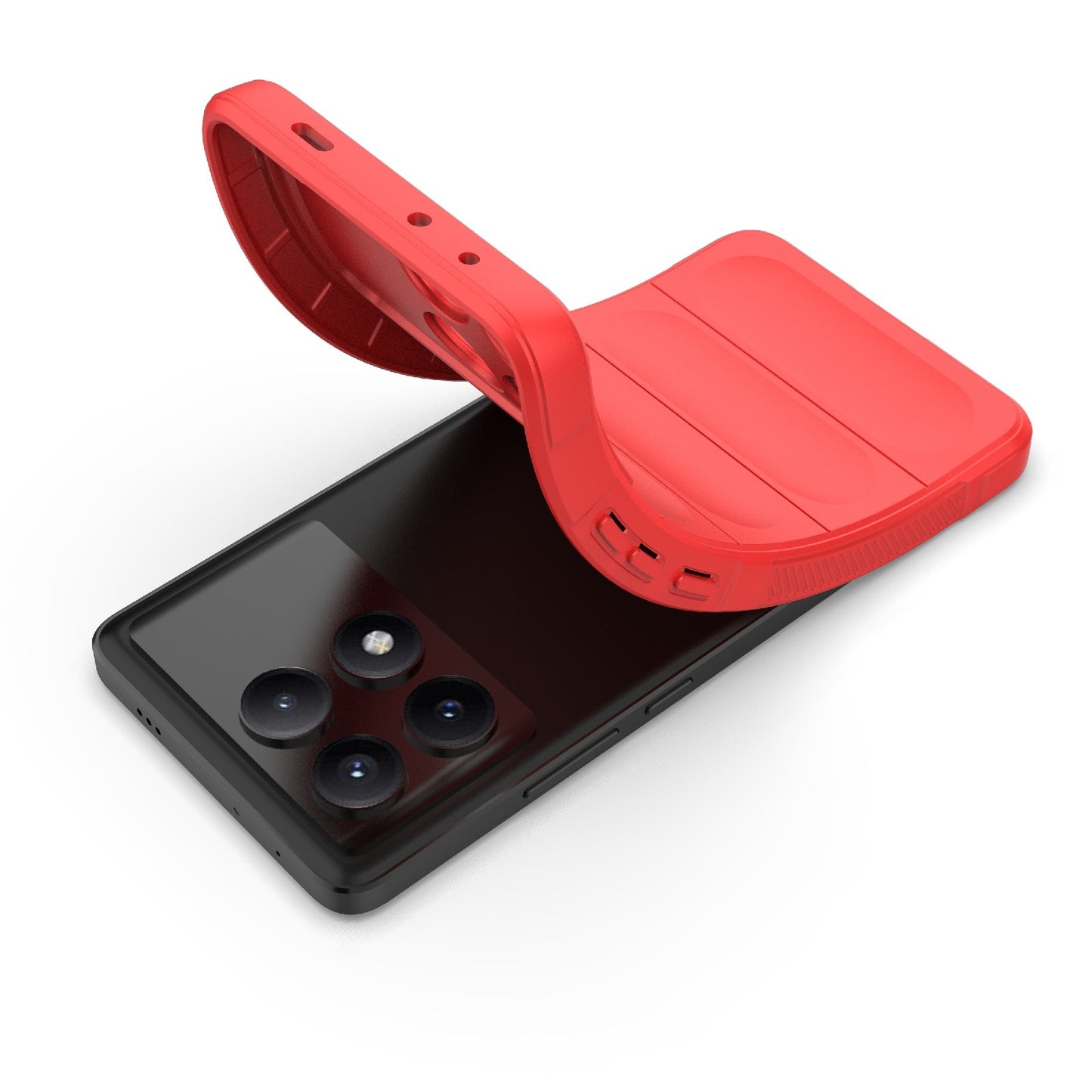 Xiaomi Redmi K70E 5G Magic Shield TPU + Flannel Phone Case: Durable, Non-toxic, Easy Access, Stylish Design