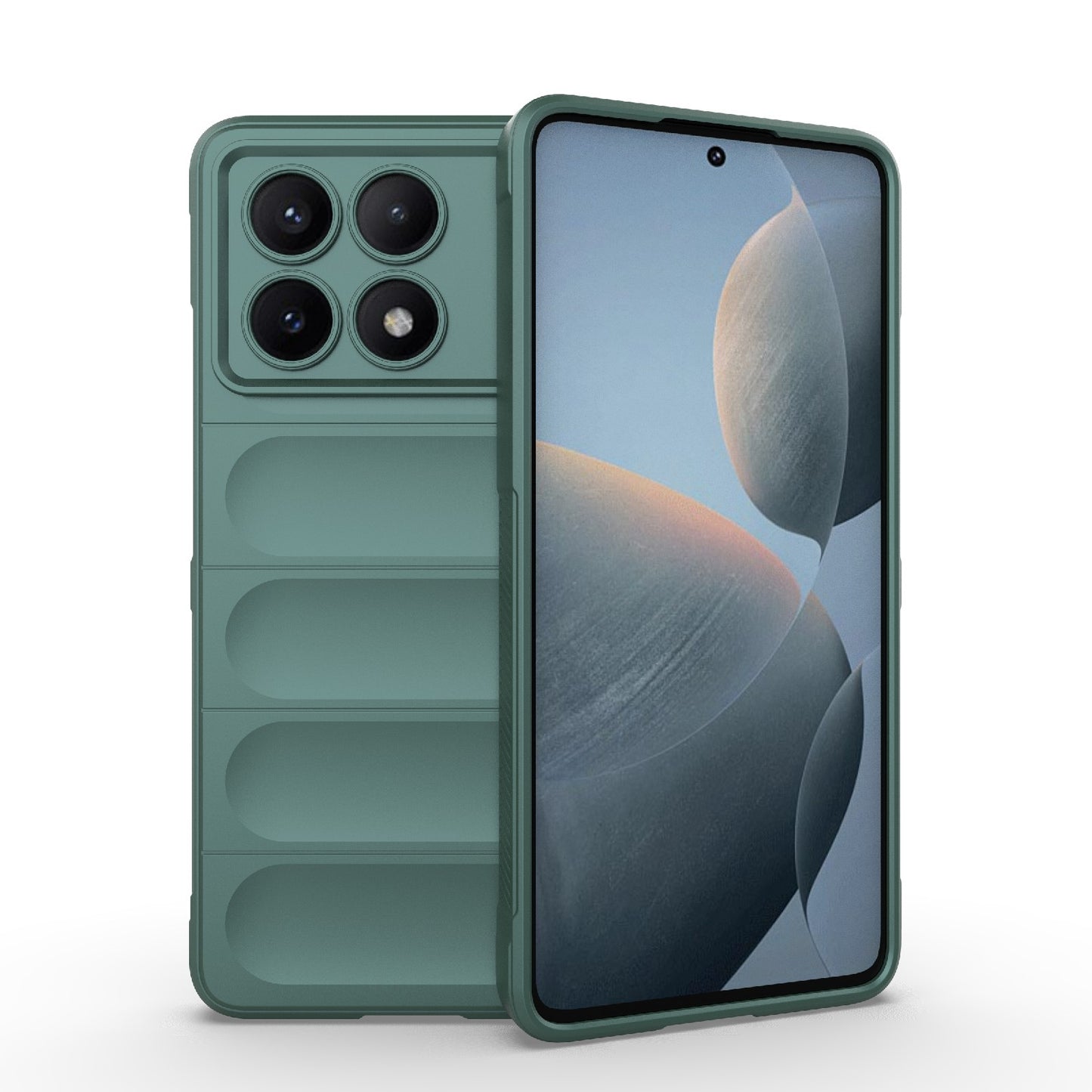 Xiaomi Redmi K70E 5G Magic Shield TPU + Flannel Phone Case: Durable, Non-toxic, Easy Access, Stylish Design