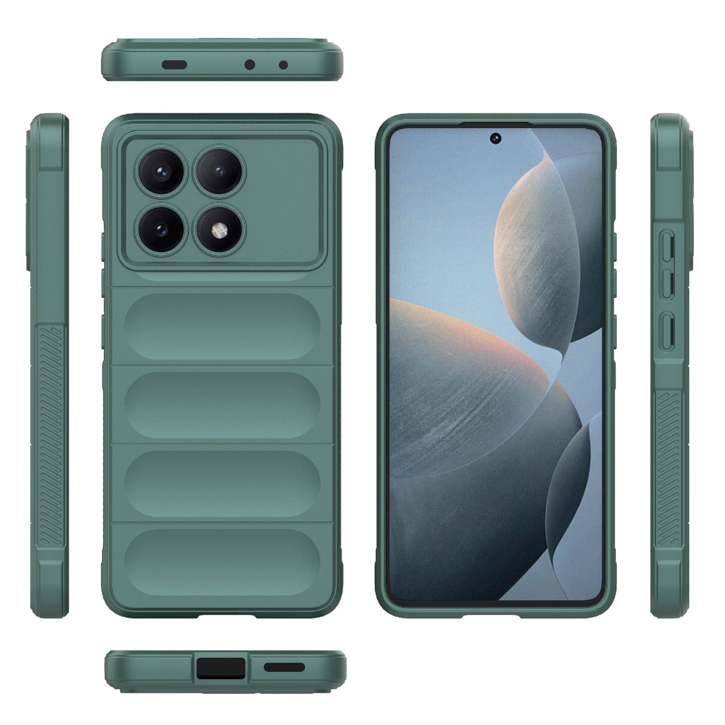 Xiaomi Redmi K70E 5G Magic Shield TPU + Flannel Phone Case: Durable, Non-toxic, Easy Access, Stylish Design