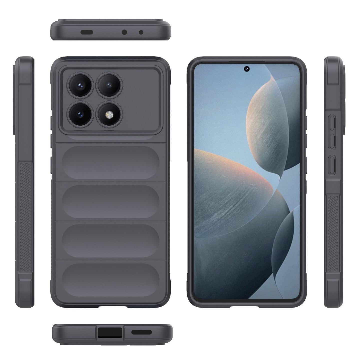 Xiaomi Redmi K70E 5G Magic Shield TPU + Flannel Phone Case: Durable, Non-toxic, Easy Access, Stylish Design