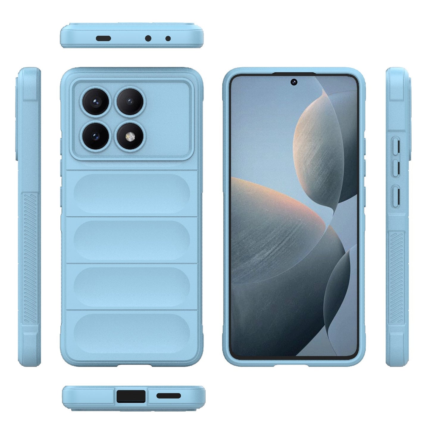 Xiaomi Redmi K70E 5G Magic Shield TPU + Flannel Phone Case: Durable, Non-toxic, Easy Access, Stylish Design