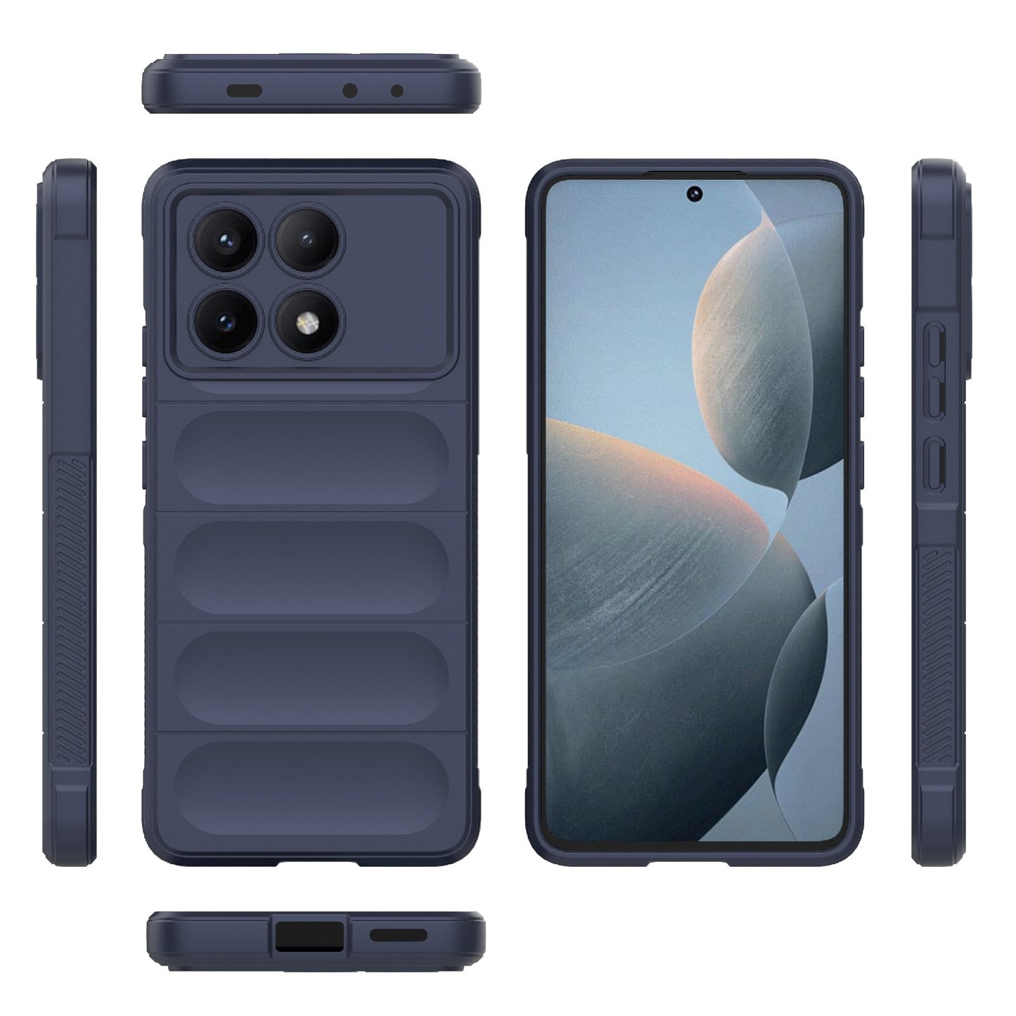 Xiaomi Redmi K70E 5G Magic Shield TPU + Flannel Phone Case: Durable, Non-toxic, Easy Access, Stylish Design