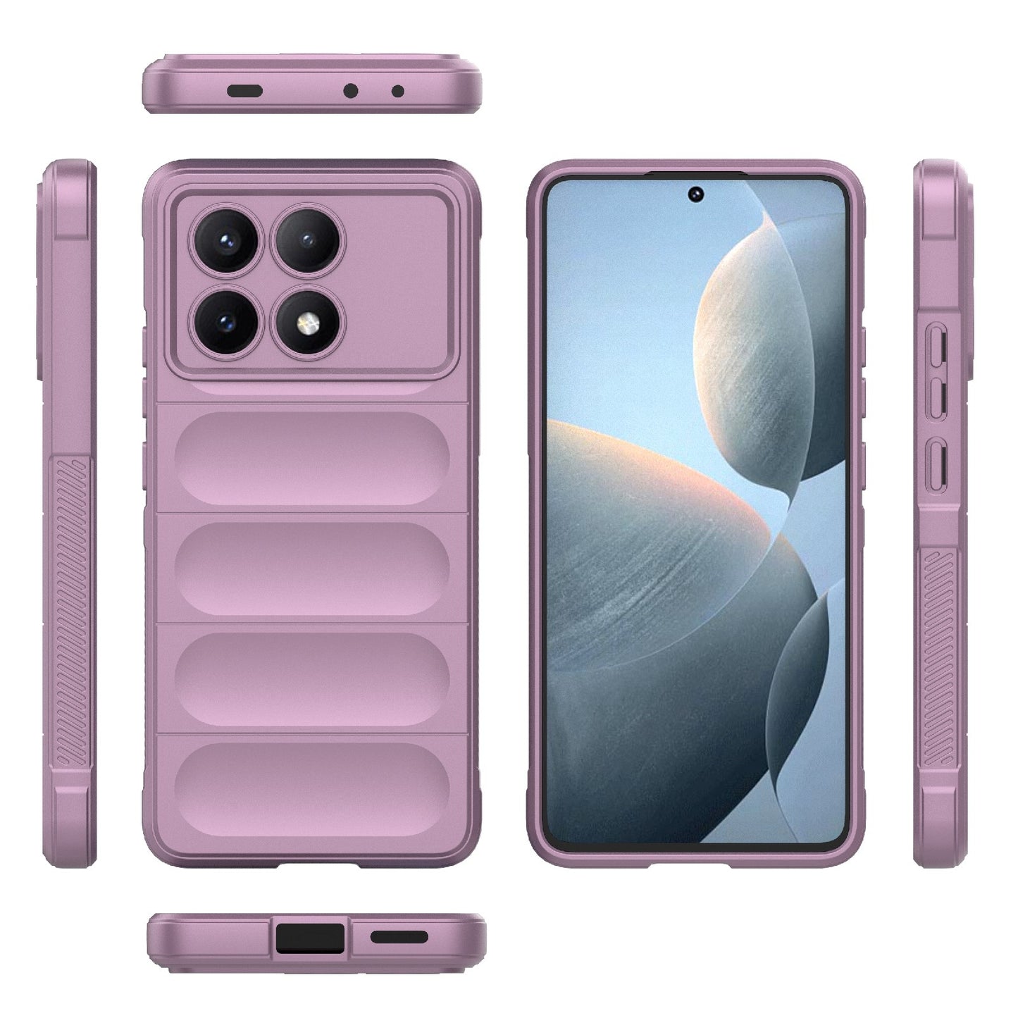 Xiaomi Redmi K70E 5G Magic Shield TPU + Flannel Phone Case: Durable, Non-toxic, Easy Access, Stylish Design