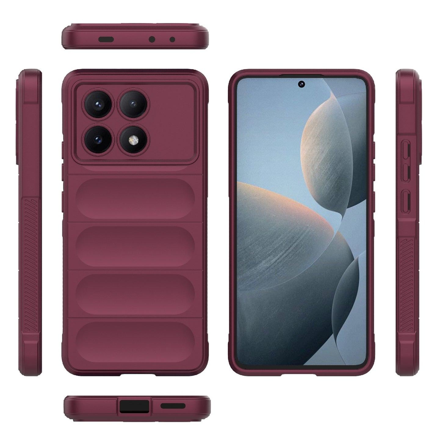Xiaomi Redmi K70E 5G Magic Shield TPU + Flannel Phone Case: Durable, Non-toxic, Easy Access, Stylish Design