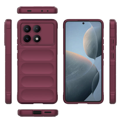 Xiaomi Redmi K70E 5G Magic Shield TPU + Flannel Phone Case: Durable, Non-toxic, Easy Access, Stylish Design