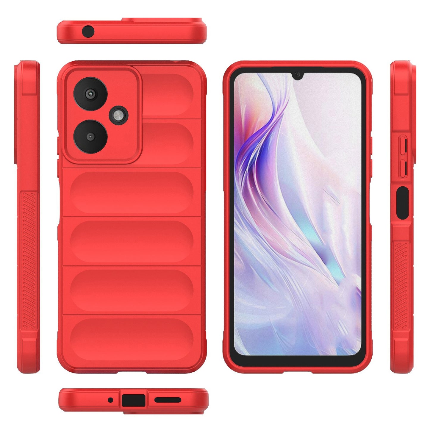 Xiaomi Redmi 13C 5G Magic Shield TPU + Flannel Phone Case: Durable, Non-toxic, Easy Access, Stylish Design