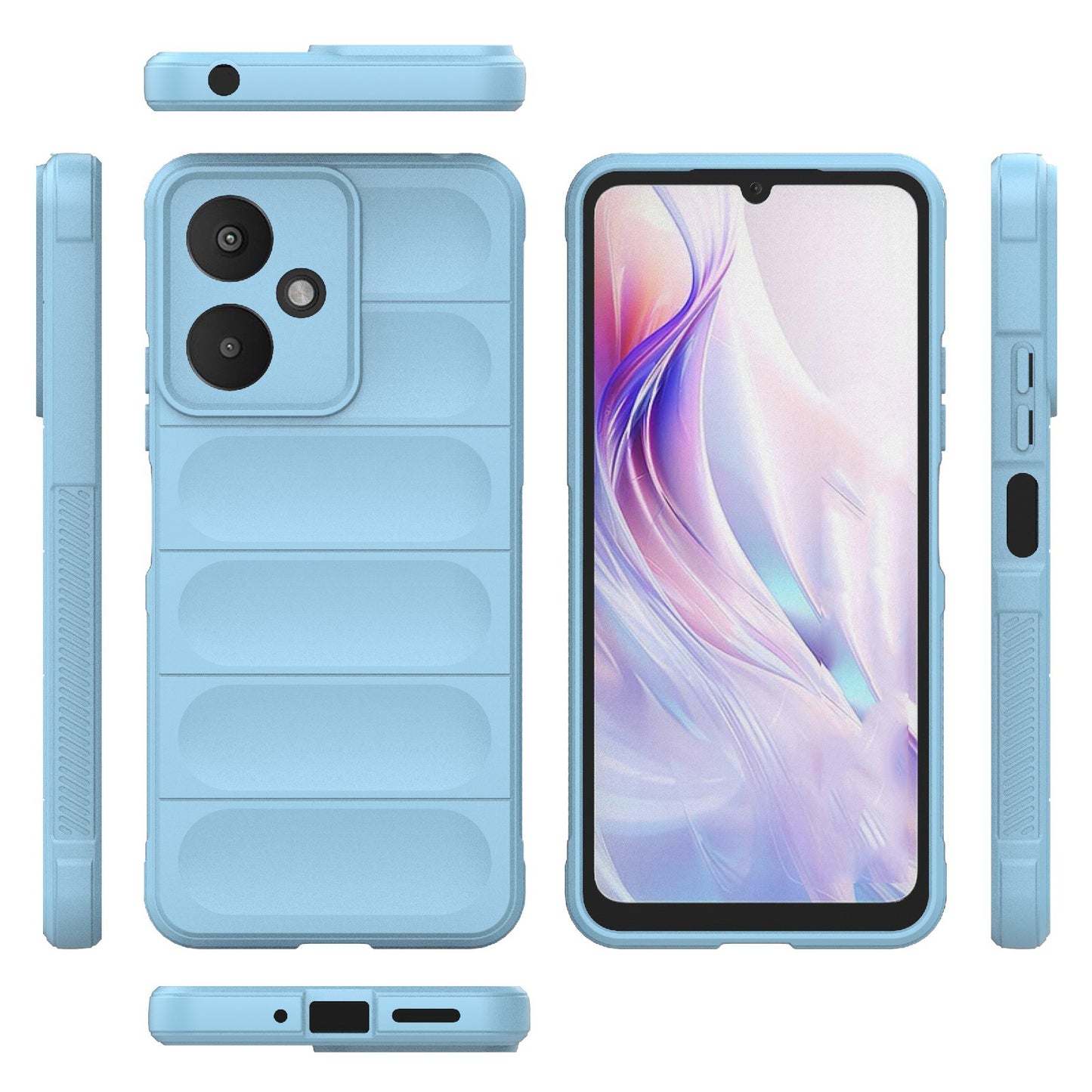 Xiaomi Redmi 13C 5G Magic Shield TPU + Flannel Phone Case: Durable, Non-toxic, Easy Access, Stylish Design