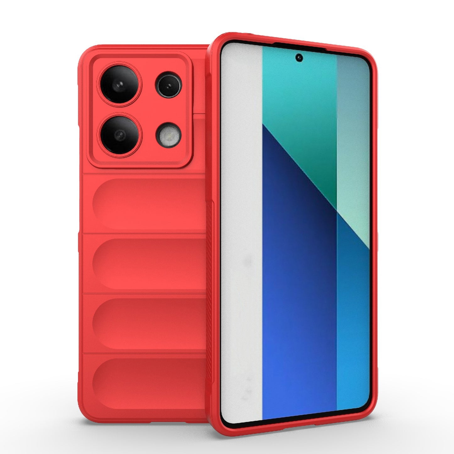 Xiaomi Redmi Note 13 4G Global Magic Shield TPU + Flannel Phone Case: Durable, Non-toxic, Easy Access, Stylish Design