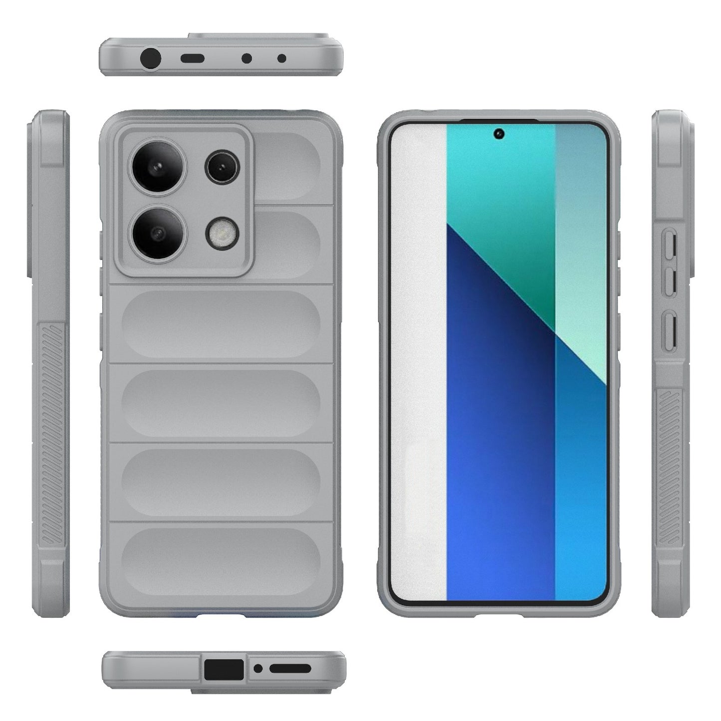 Xiaomi Redmi Note 13 4G Global Magic Shield TPU + Flannel Phone Case: Durable, Non-toxic, Easy Access, Stylish Design