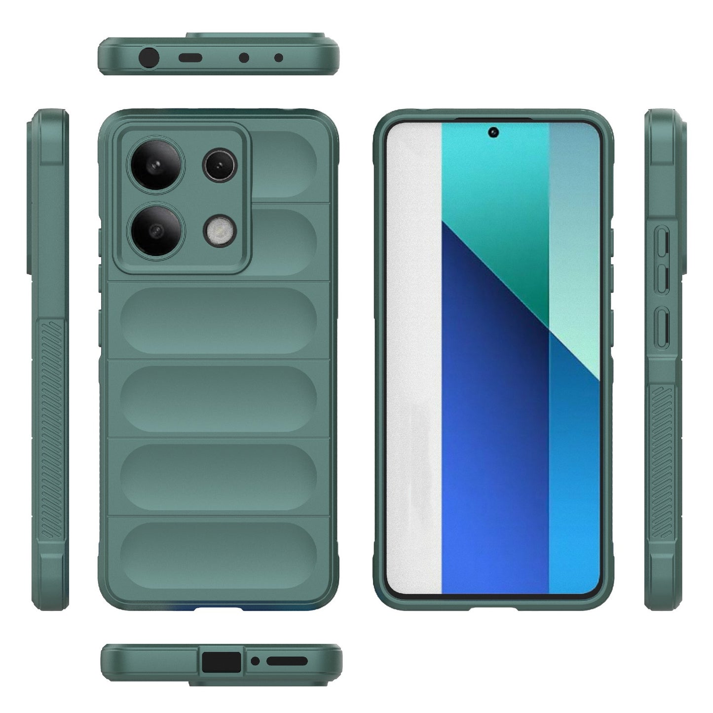 Xiaomi Redmi Note 13 4G Global Magic Shield TPU + Flannel Phone Case: Durable, Non-toxic, Easy Access, Stylish Design