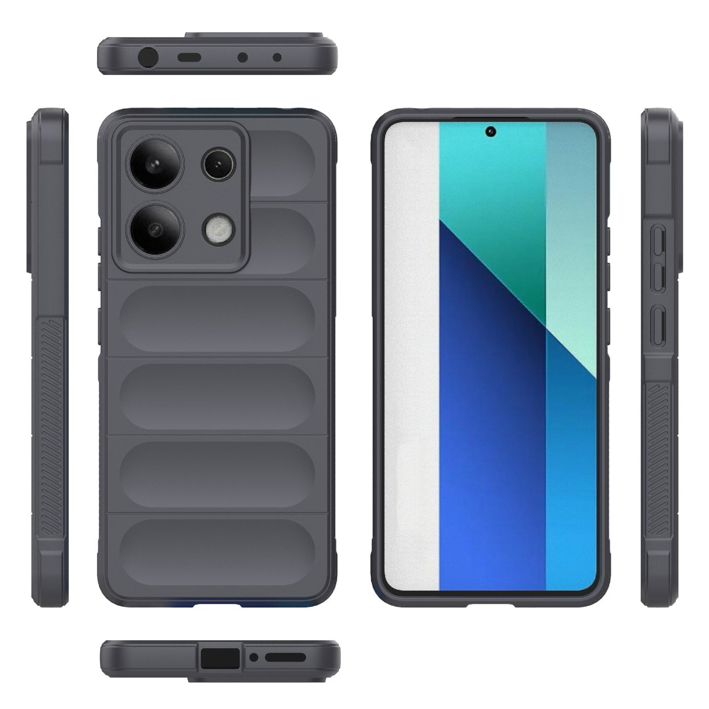 Xiaomi Redmi Note 13 4G Global Magic Shield TPU + Flannel Phone Case: Durable, Non-toxic, Easy Access, Stylish Design