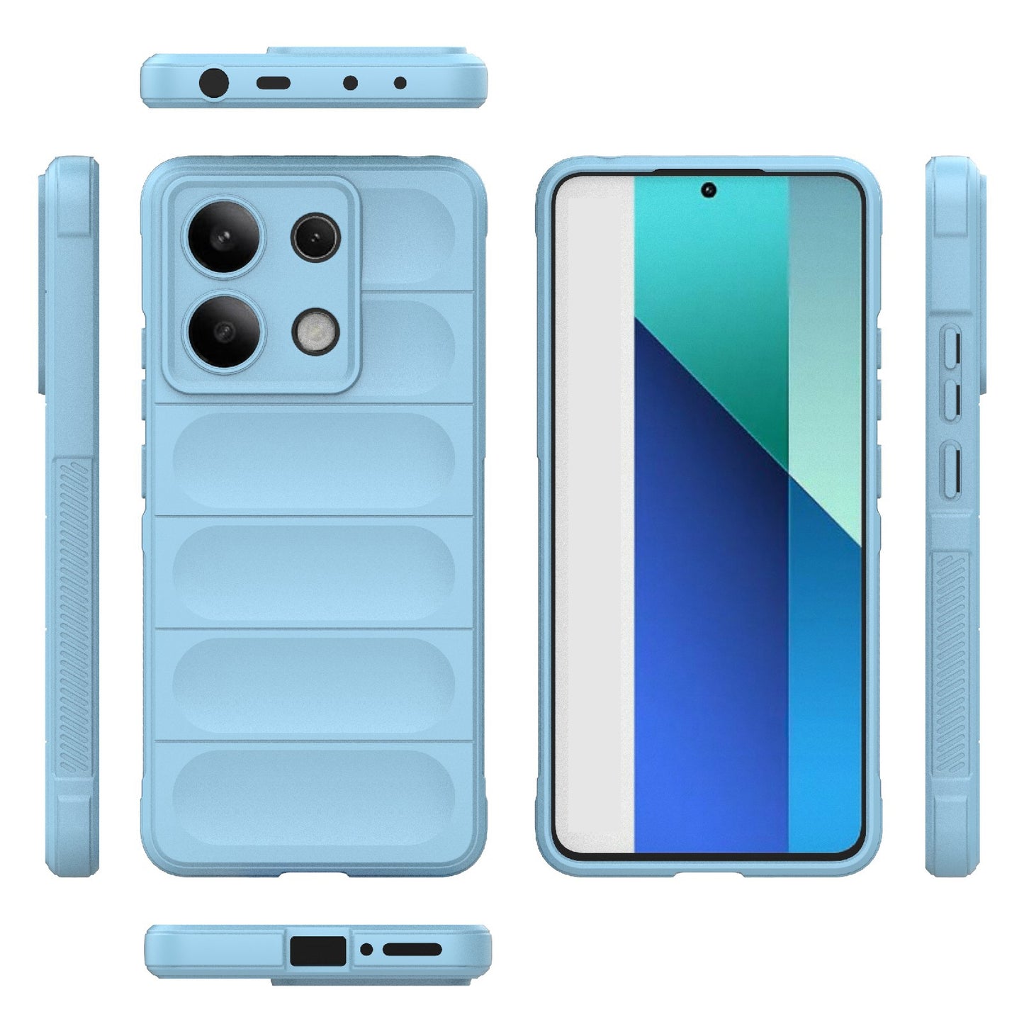 Xiaomi Redmi Note 13 4G Global Magic Shield TPU + Flannel Phone Case: Durable, Non-toxic, Easy Access, Stylish Design